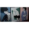 Image 2 : LOT OF (3) FRAMED PATRICK NAGEL FRAMED POSTERS, CIRCA 1980