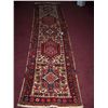 Image 1 : GORGEOUS HAND WOVEN MULTI-COLORED WOOL RUNNER 8FT X 2FT