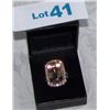 Image 1 : GORGEOUS 14K ROSE GOLD LADIES MORGANITE & DIAMOND RING WEIGHING 9.8 GRAMS. APPX 2.8 CT VS DIAMONDS