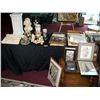 Image 1 : MASSIVE WHOLESALE DEALERS (45+) PIECE FRAMED ARTWORK & COLLECTIBLE LOT. EVERYTHING ON & UNDER TABLE