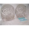 Image 1 : PAIR OF VINTAGE GLASS OWL BOOK ENDS