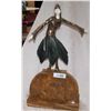 Image 1 : VERY RARE CHIPARUS BRONZE & IVORY SCULPTURE, ART DECO DANCER