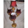 Image 1 : DESIGNER GILT THREE SHADE TABLE LAMP