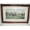 Image 1 : "GETTING AWAY W/ THE BALL" CUSTOM FRAMED POLO FINE ART PRINT