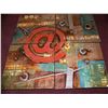 Image 1 : "@" VERY UNIQUE FOUR PIECE, MODERN MIXED MEDIA FINE ART SET.