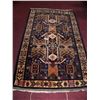 Image 1 : GORGEOUS HAND WOVEN TURKOMAN WOOL RUG, 80L X 48W  WITH BEAUTIFUL COLORS & PATTERN
