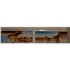 Image 1 : PAIR OF ABSTRACT DESERT LANDSCAPES, OIL ON CANVAS PAINTINGS