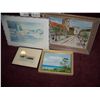 Image 1 : (4) PIECE ASSORTED FRAMED FINE ART LOT, INCLUDING PAINTING, SIGNED LITHO & MORE. AS SHOWN