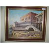 Image 1 : C. FERRARI " VENICE" VINTAGE OIL ON CANVAS ORIGINAL PAINTING, CUSTOM FRAMED