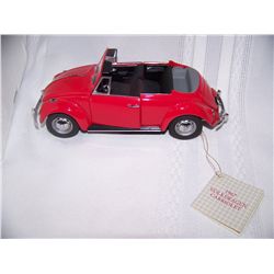 1967 VOLKSWAGON BUG CONVERTIBLE, FRANKLIN MINT PRECISION MODEL, IN ORIGINAL BOX