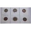 Image 1 : LOT OF (6) UNITED STATES INDIAN HEAD BUFFALO NICKELS