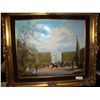 Image 3 : VINTAGE, SIGNED IMPRESSIONIST FRENCH PAINTING IN GORGEOUS FRAME 28T X 32W