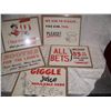 Image 1 : LOT OF (5) VINTAGE HARRODS CLUB LAS VEGAS, LITHOGRAPHIC SIGNS & POSTERS