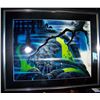 Image 2 : EYVIND EARLE ORIGINAL SIGNED AND NUMBERED SERIGRAPH #147/400 CUSTOM FRAMED