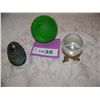 Image 2 : LOT OF (3) COLLECTIBLE PAPERWEIGHTS, INCLUDING (2) GLOBES