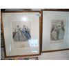 Image 1 : PAIR OF NICELY FRAMED ANTIQUE 1860  HAND COLORED ENGRAVINGS, FROM PARIS, FRANCE