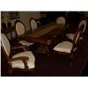 Image 2 : FINE, LIKE NEW DINING ROOM TABLE WITH (6) UPHOLSTERED CHAIRS