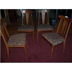 LOT OF (4) MID-CENTURY MODERN UPHOLSTERED CHAIRS