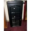 Image 1 : BLACK & GLASS DISPLAY CABINET
