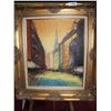Image 1 : GORGEOUS FRENCH MID CENTURY SIGNED OIL ON CANVAS PAINTING, SIGNED JIFFY. GALLERY FRAMED