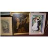 Image 1 : LOT OF (3) CLASSIC FRAMED FINE ART PRINTS