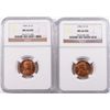 Image 1 : ( 2 ) 1941-D LINCOLN CENTS, NGC MS-66 RED GEMS!