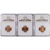 Image 1 : ( 3 ) 1952-S LINCOLN CENTS, NGC MS-66 GEMS!