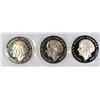 Image 2 : LOT OF 3 $5.00 JAMAICA SILVER PROOF COINS NICE