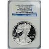 Image 1 : 2011-W AMERICAN SILVER EAGLE NGC PF 70 ULTRA CAMEO EARLY RELEASE 25th ANNIV.