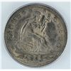 Image 2 : 1853 SEATED LIBERTY QUARTER ICG EF-45 DETAILS REVERSE STAINED