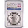 Image 1 : 2014 BASEBALL HALL OF FAME SILVER DOLLAR, NGC PROOF-69 ULTRA CAMEO  BEAUTIFUL!