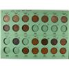 Image 1 : PARTIAL SET FLYING EAGLE + INDIAN ONE CENT IN VERY OLD ALBUM,46 DIFFERENT COINS,