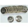 Image 1 : ORIGINAL GEM BU ROLL OF 1964-D KENNEDY HALF DOLLARS