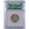 Image 1 : 1927-D STANDING LIBERTY QUARTER, ICG FINE-15  cleaned