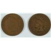 Image 1 : LOT of 2 INDIAN HEAD CENTS, 1866 SCRATCHES on REV & 1867