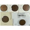 Image 2 : LOT of 5 TWO CENT PIECES, VARIOUS DATES