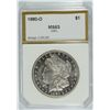 Image 1 : 1880-O MORGAN SILVER DOLLAR, PCI MS-63 DMPL VAM-4 MICRO O