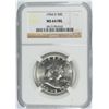 Image 1 : 1954-D FRANKLIN HALF DOLLAR, NGC MS-64 FBL
