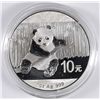 Image 1 : 2014 CHINESE SILVER PANDA ONE OUNCE .999 SILVER COIN IN ORIGINAL CAPSULE