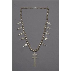PUEBLO SILVER CROSS NECKLACE