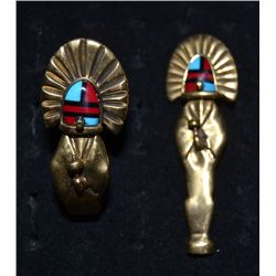 NAVAJO STYLE BRACELET AND PENDANT