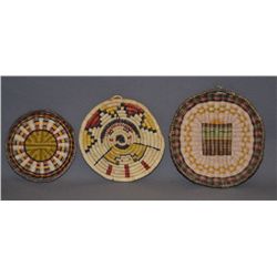 THREE HOPI BASKETS