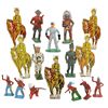 Image 1 : Toy lead figures (16), 11 assorted military, Native American & other figures & set of 5 U. S. Cavalr