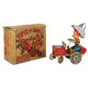Image 1 : Toy car w/box, Rodeo Joe, Unique Art tin windup, VG working cond, box Good cond w/tears & folds, 7"L
