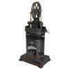 Image 1 : Toy steam engine, J.F. Co. mark, cast iron & tin w/orig paint & stenciling, Exc cond, 12.5"H x 6"W x