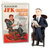 Image 1 : Toy, JFK in Rocking Chair by Kamar in orig box, wood & plastic, rocks & plays music, Near-Mint cond,