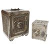 Image 1 : Banks (2), combination, Coin Deposit Bank, 5"H & Union Safe bank, mfgd by Kenton, 3"H, both cast iro