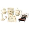 Image 1 : Jewel Tea Autumn Le (7), 1994 NALCC syrup pitcher & Model A Truck bank in box, 1995 NALCC Bird Cage 