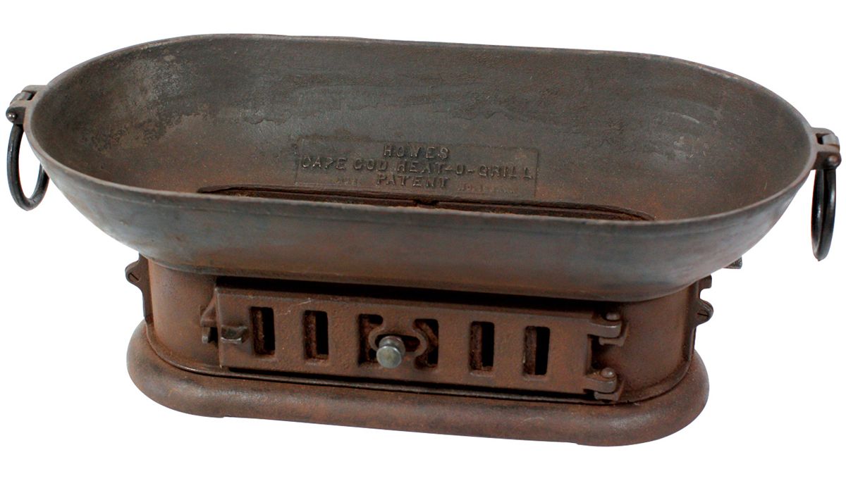 Kitchenware, cast iron Howes Cape Cod HeatOGrill, pat 139850, very