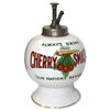 Image 1 : Soda fountain syrup dispenser, Fowler's Cherry Smash, adv on both front & back, complete w/Cherry Sm